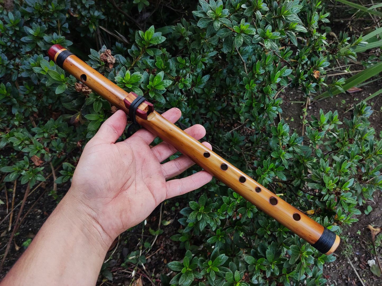 Reserved for Jillian: High D NA style flute with a major scale. Side blown