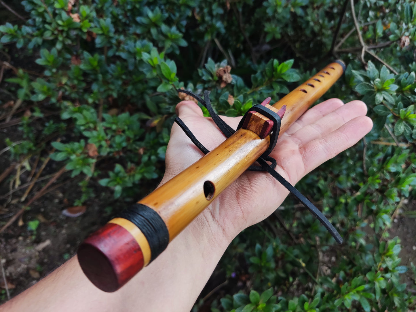 Reserved for Jillian: High D NA style flute with a major scale. Side blown