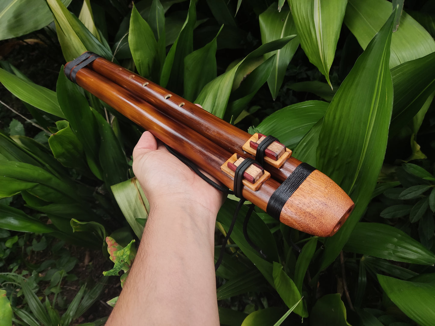 Native American Style Bamboo Drone flute in G#. Handmade Flute for Sound healing and Meditation Sessions | Rui Gomes