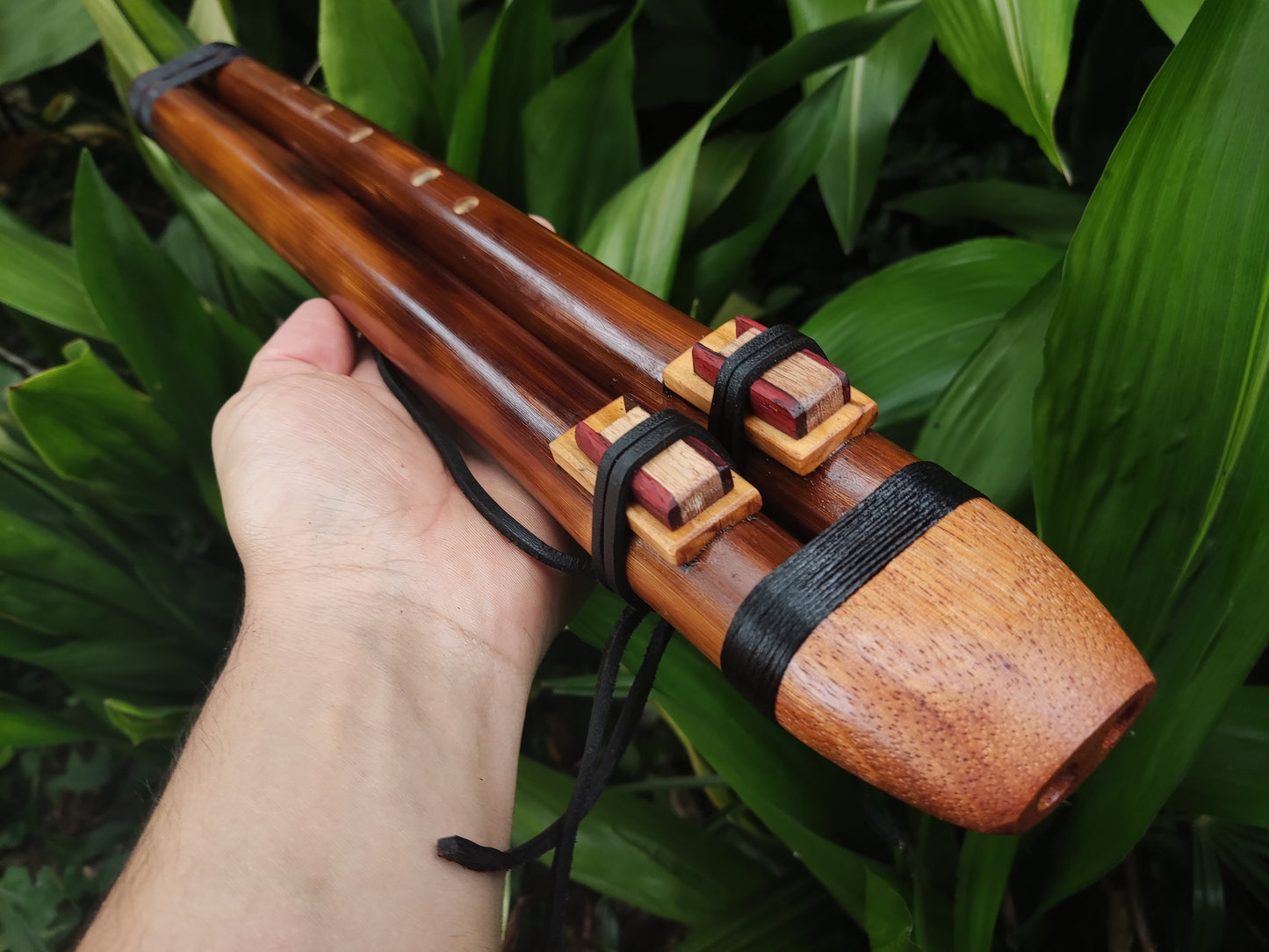 Native American Style Bamboo Drone flute in G#. Handmade Flute for Sound healing and Meditation Sessions | Rui Gomes