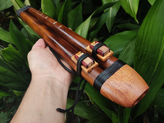 Native American Style Bamboo Drone flute in G#. Handmade Flute for Sound healing and Meditation Sessions | Rui Gomes