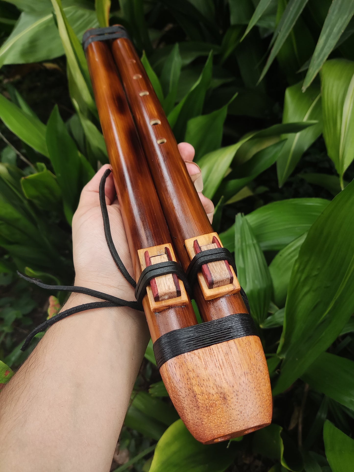 Native American Style Bamboo Drone flute in G#. Handmade Flute for Sound healing and Meditation Sessions | Rui Gomes
