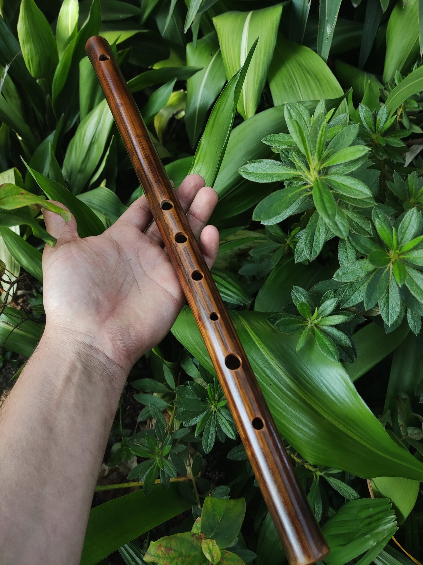 F Major Transverse Flute | Fire treated bamboo | Rui Gomes