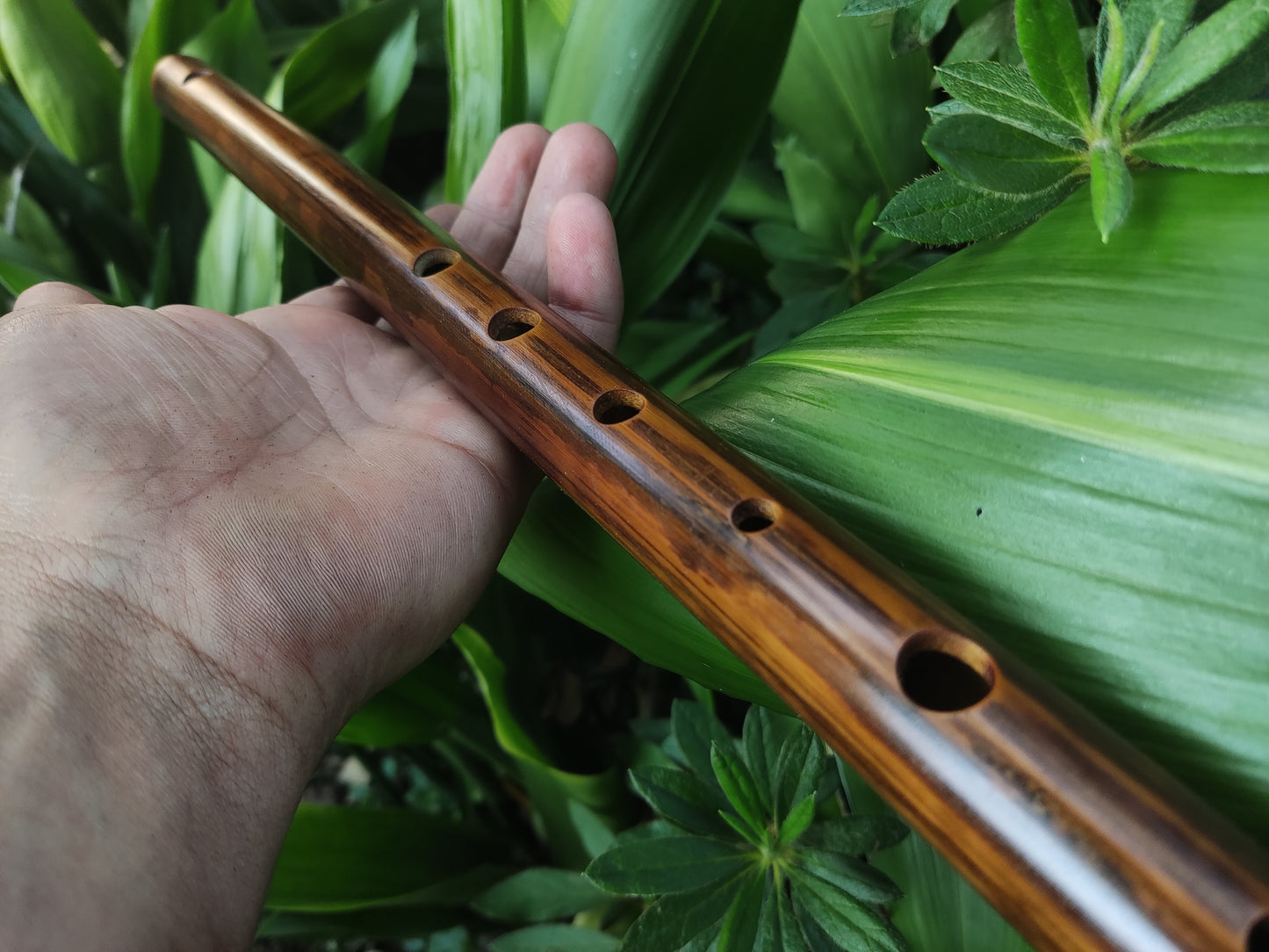 F Major Transverse Flute | Fire treated bamboo | Rui Gomes
