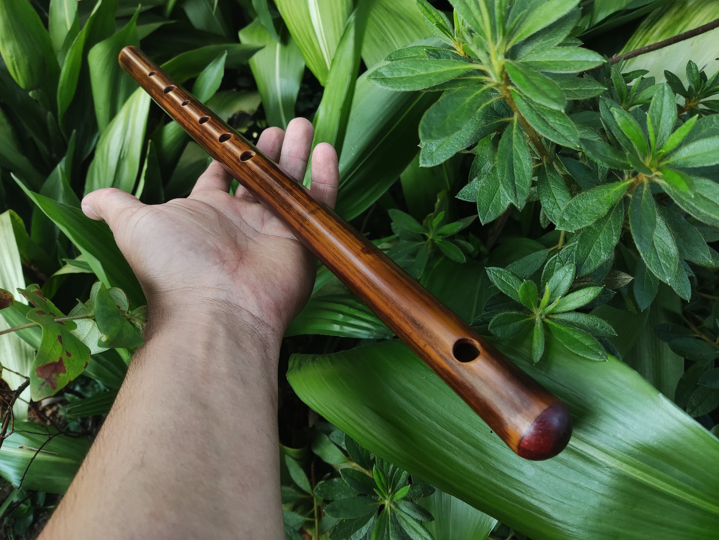 F Major Transverse Flute | Fire treated bamboo | Rui Gomes