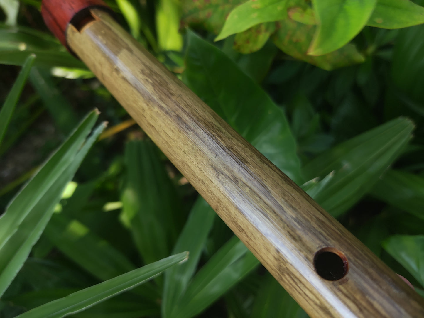 Handmade Bamboo Whistle in B flat, Wooden Penny Whistle in B flat