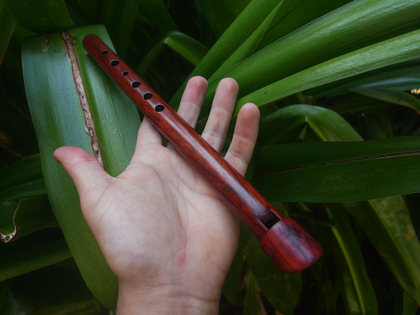 High D Whistle handmade out of Padauk | Rui Gomes