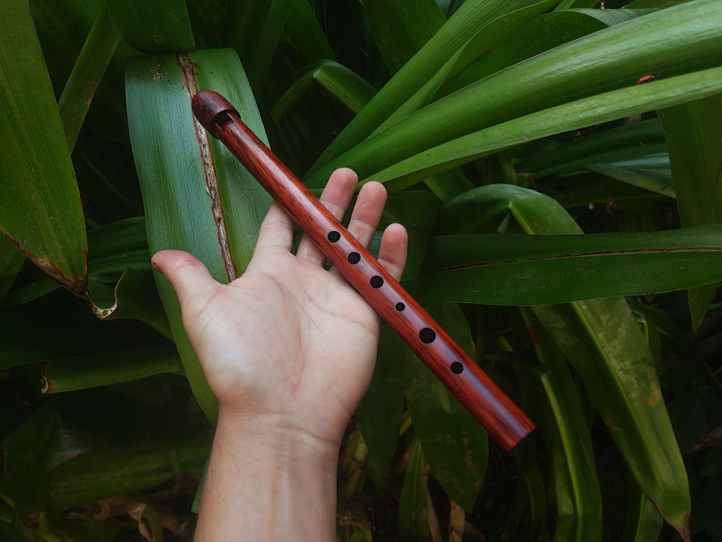 High D Whistle handmade out of Padauk | Rui Gomes