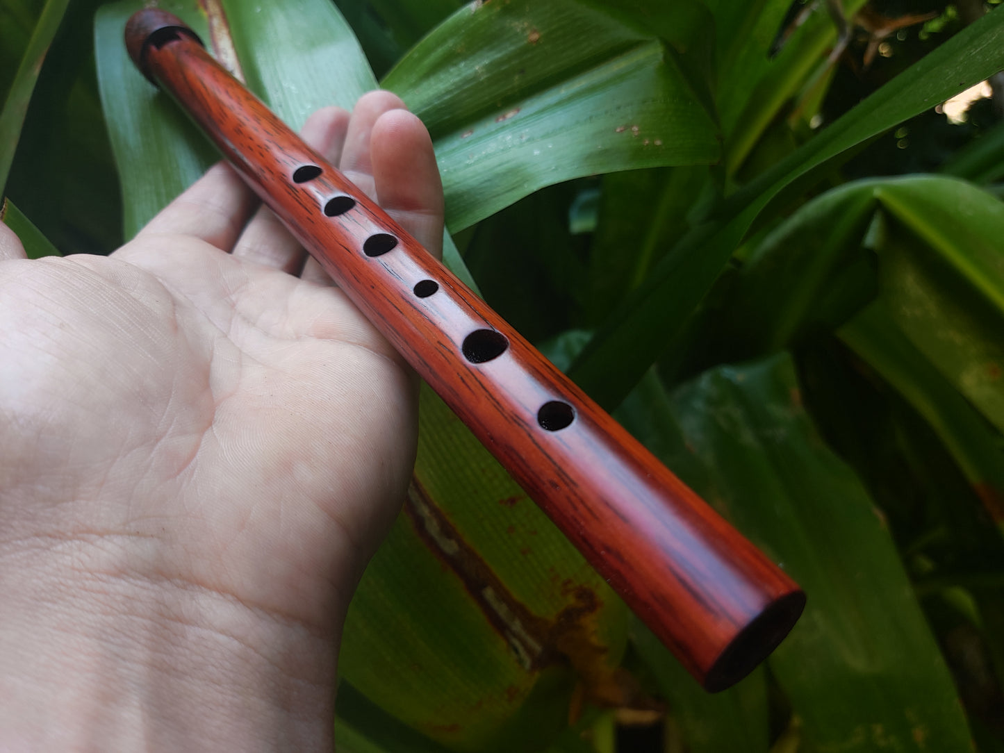High D Whistle handmade out of Padauk | Rui Gomes