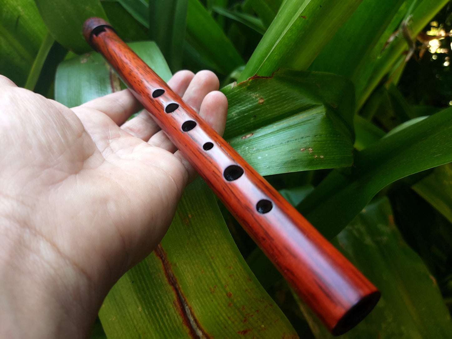 High D Whistle handmade out of Padauk | Rui Gomes