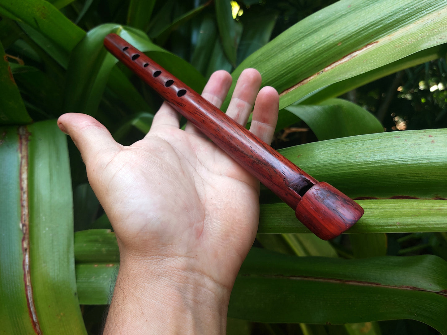 High D Whistle handmade out of Padauk | Rui Gomes