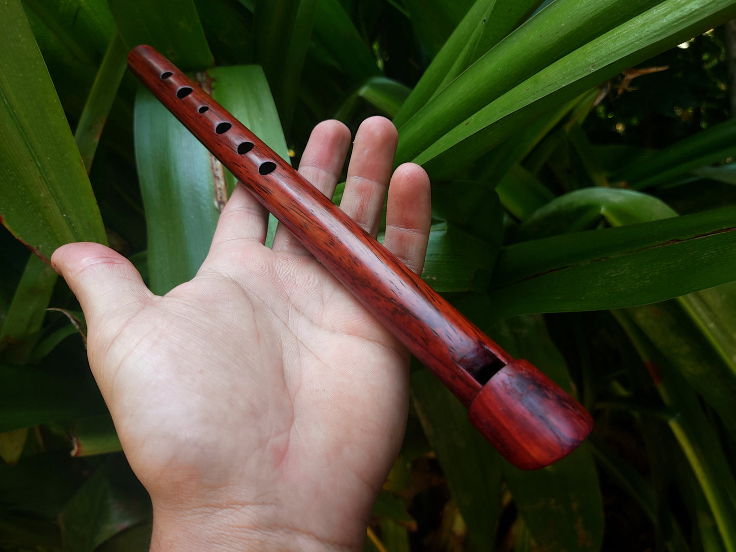 High D Whistle handmade out of Padauk | Rui Gomes