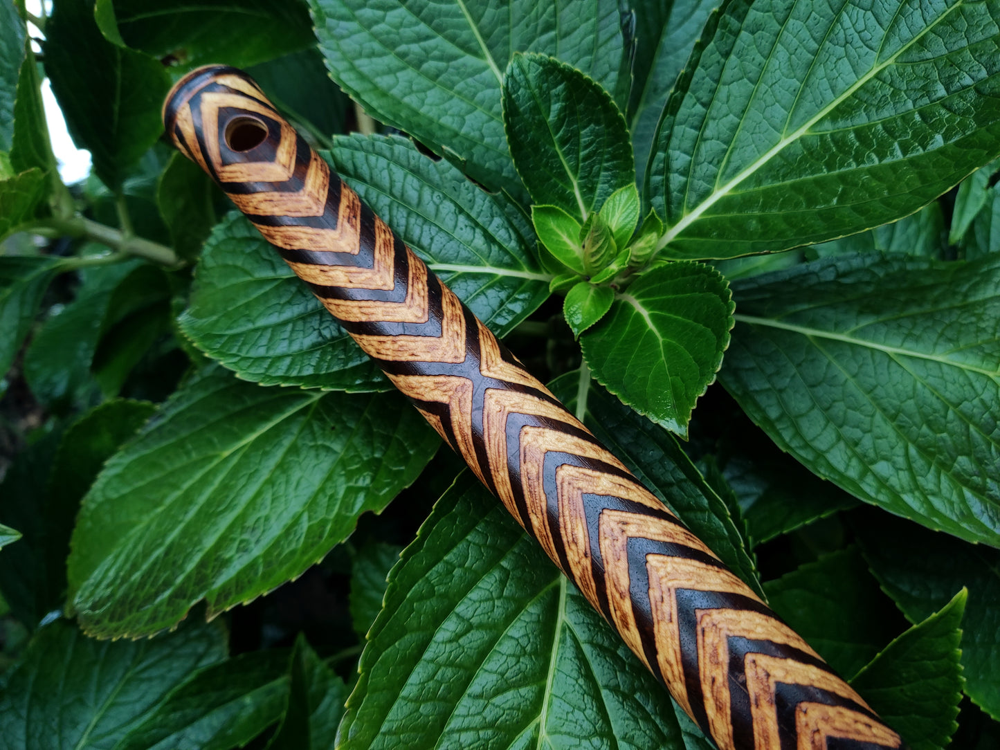 Fully Carved Akebono Transverse Flute in G