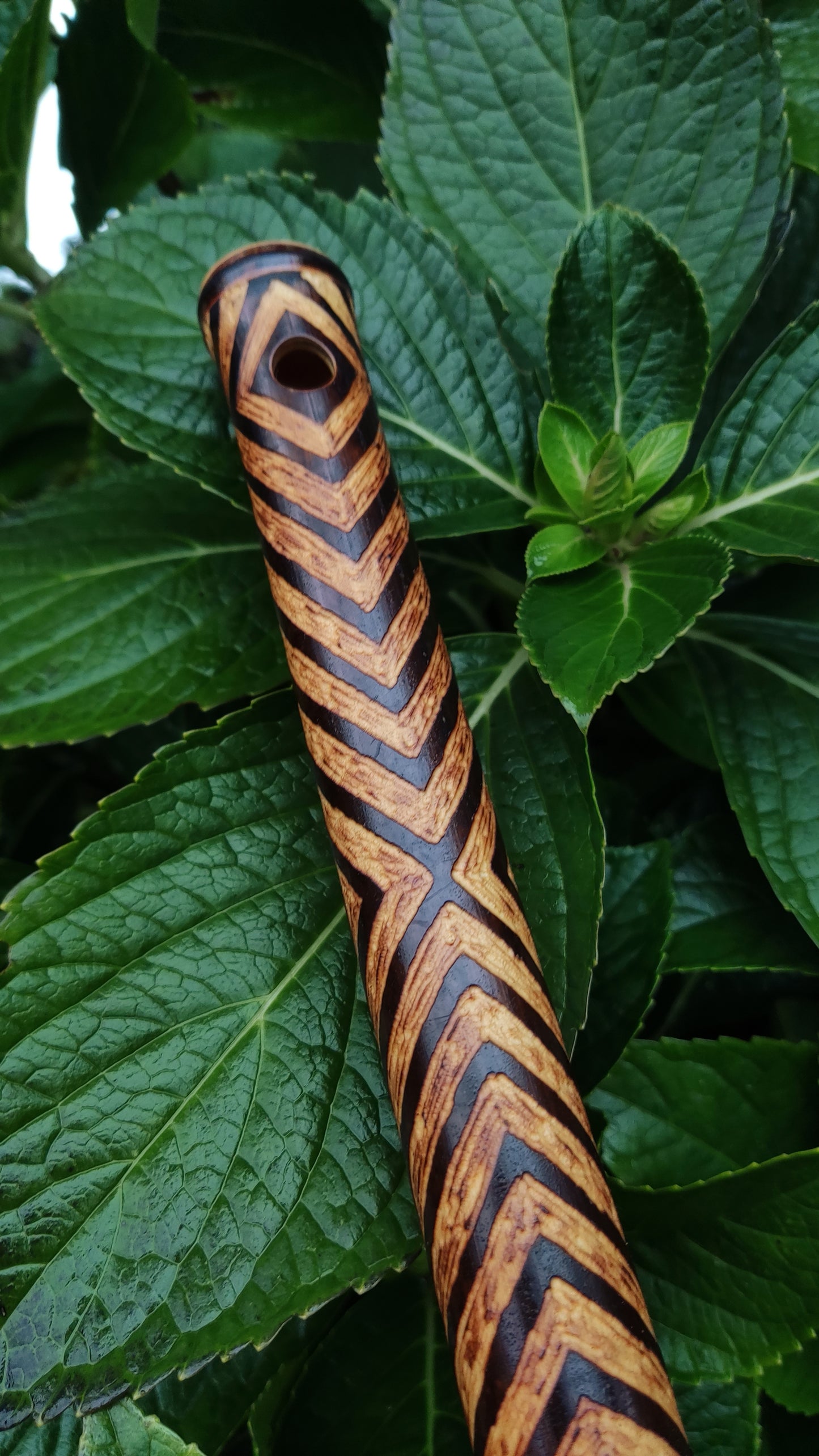 Fully Carved Akebono Transverse Flute in G