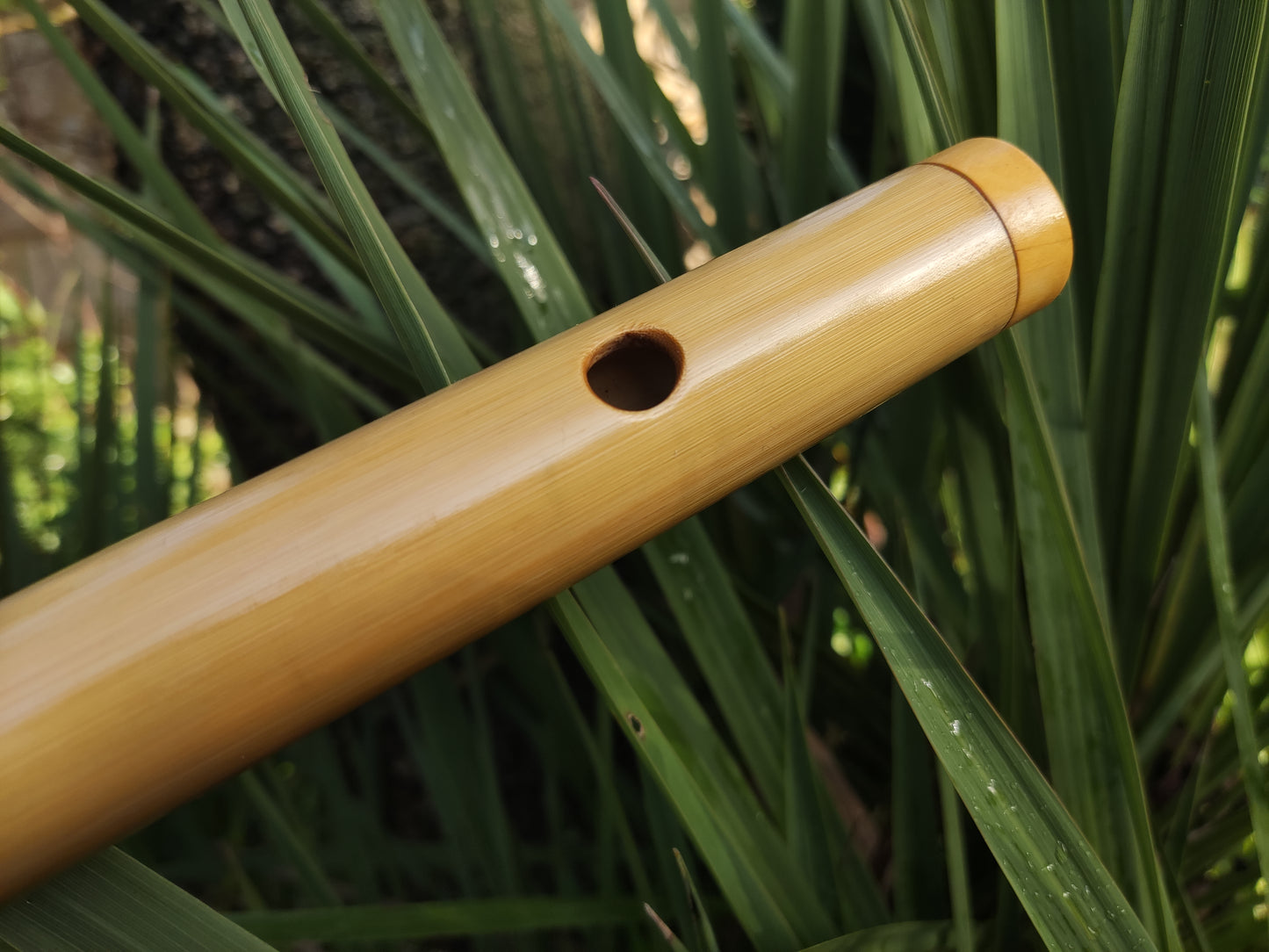 Low D Irish Flute made with Bamboo & Boxwood
