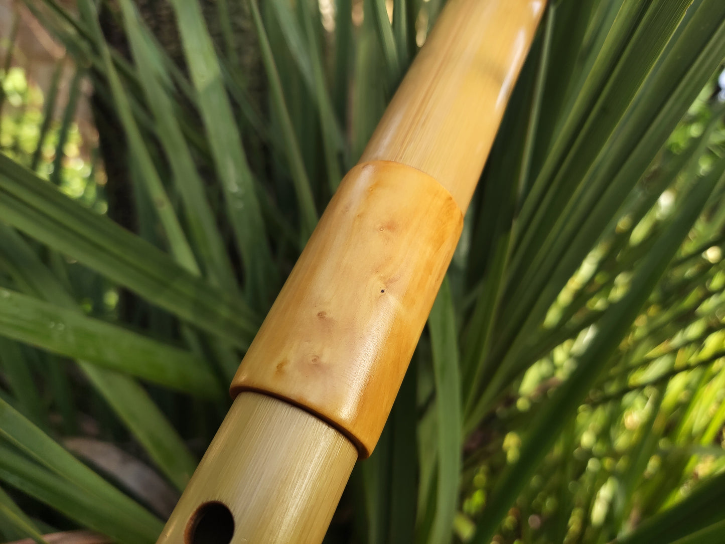 Low D Irish Flute made with Bamboo & Boxwood