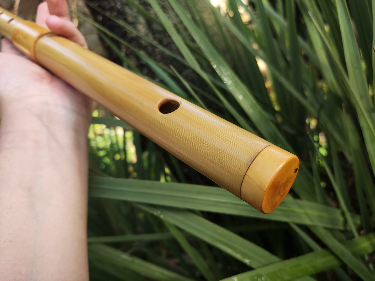 Low D Irish Flute made with Bamboo & Boxwood