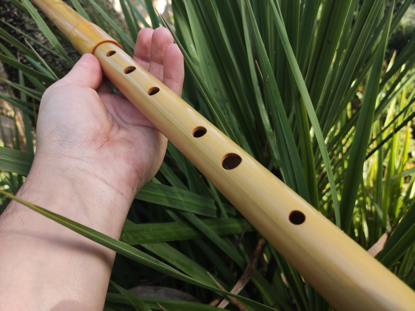 Low D Irish Flute made with Bamboo & Boxwood