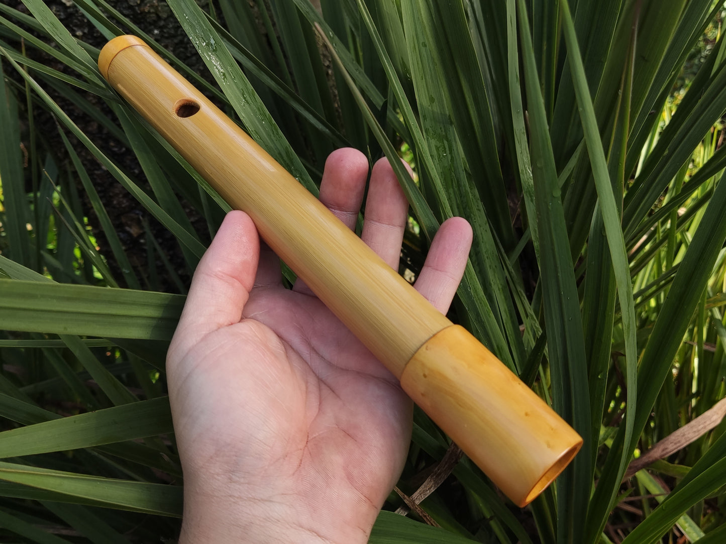 Low D Irish Flute made with Bamboo & Boxwood