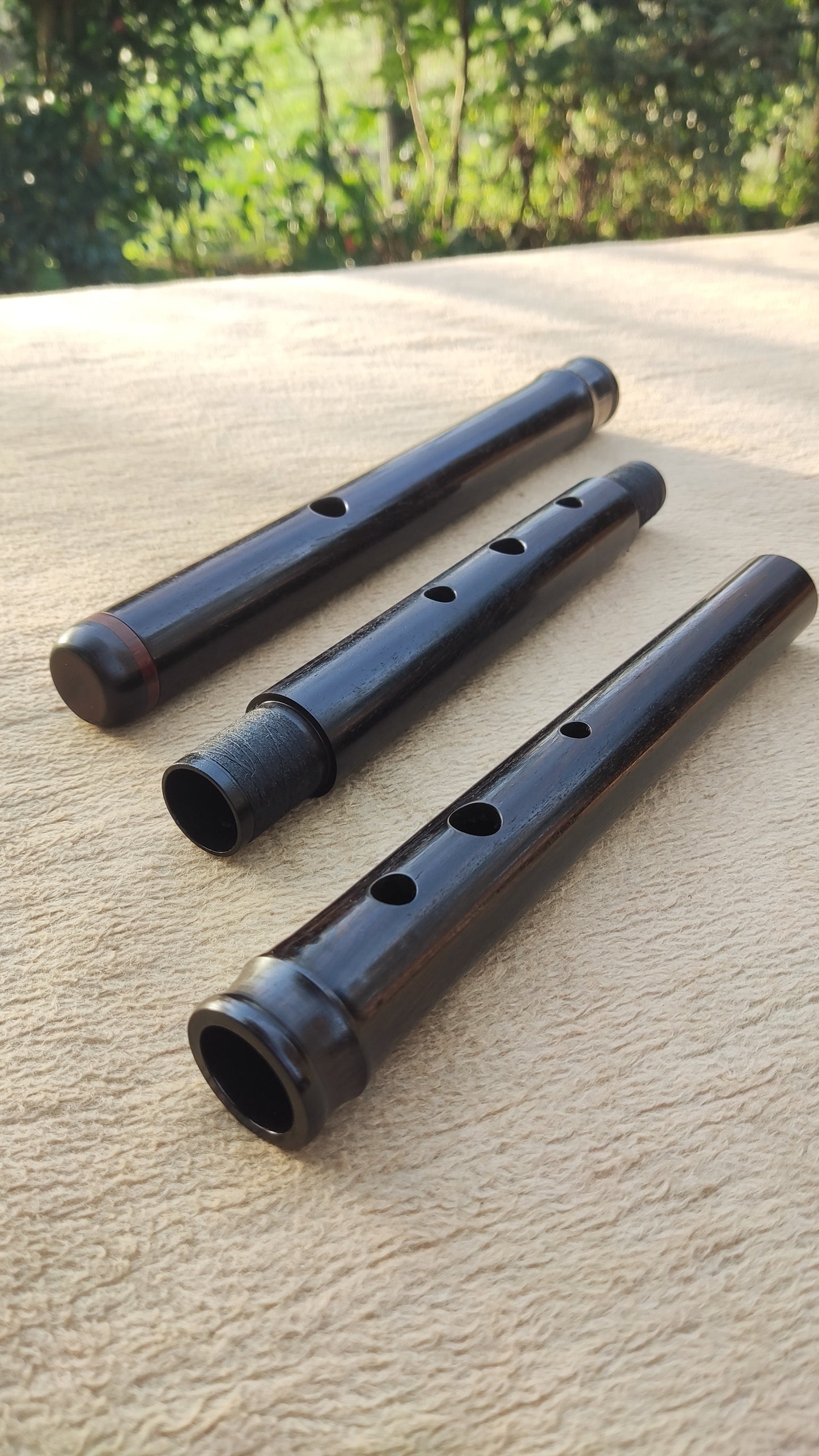 Irish Flute in D made of African Blackwood & Mopane | Rui Gomes