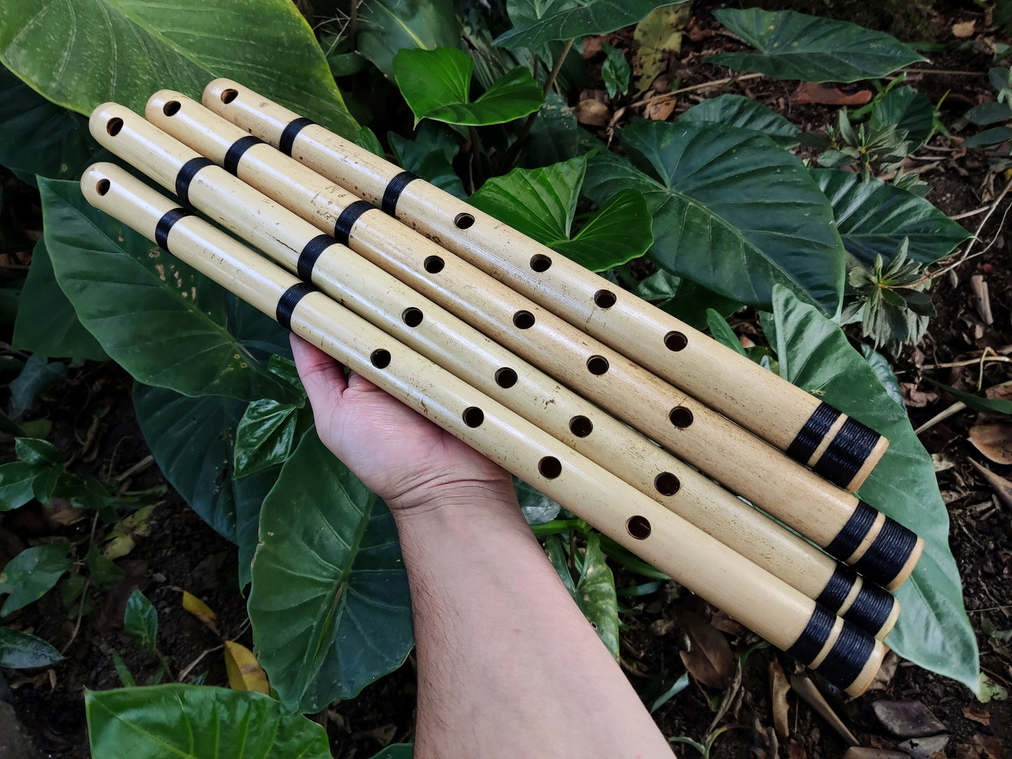 Small Transverse Bamboo flute Orientally Inspired | Same scale as the Japanese Shakuhachi | Zen inspired tool for Meditation | Rui Gomes