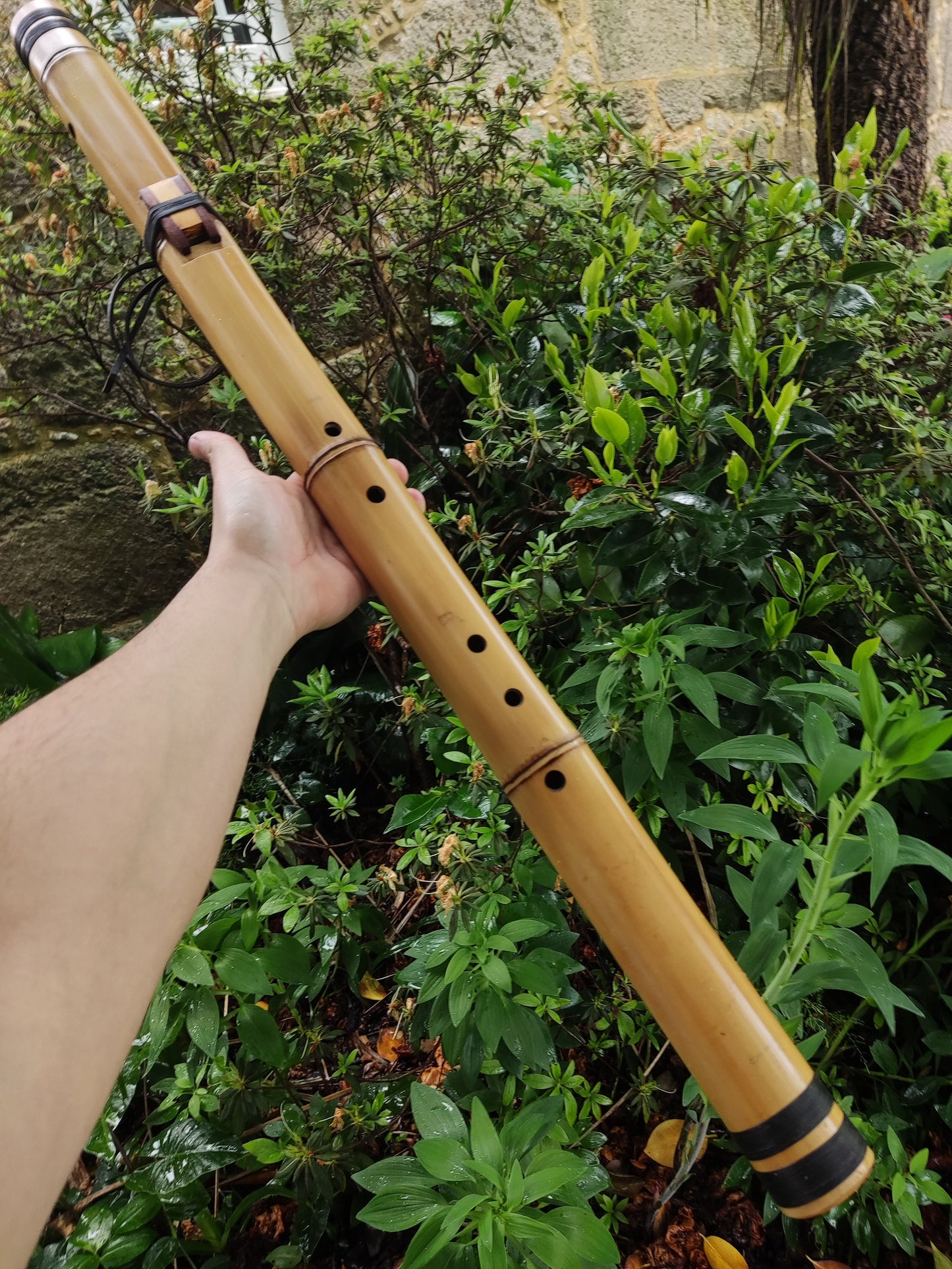 Deep Meditation Native American Style Flute in the key of Bb, for Meditation and sound healing. Handmade Bamboo Flute in the key of A#