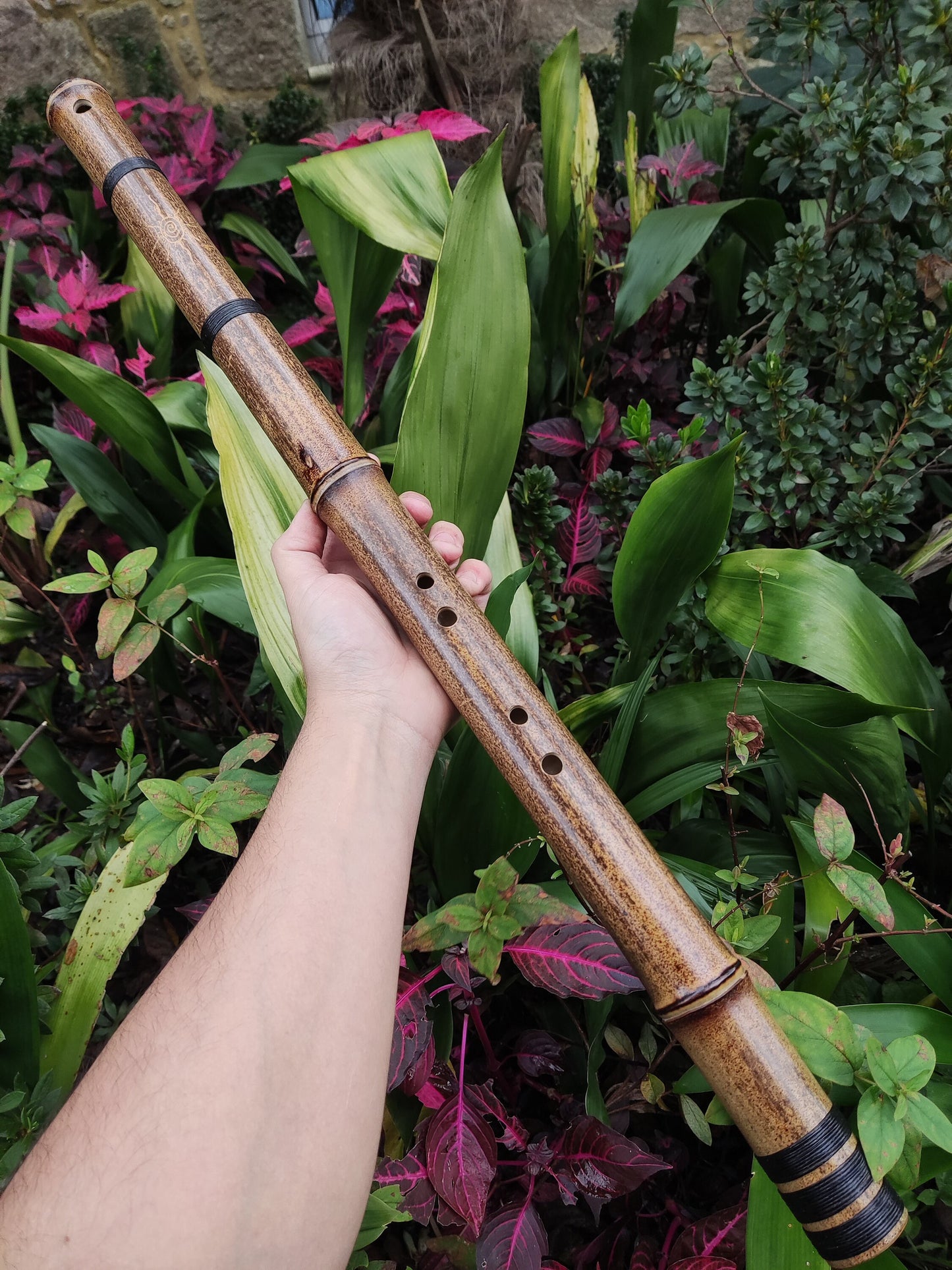 Egyptian Flute in low A#. Handmade bass bamboo flute with an exotic scale | Rui Gomes