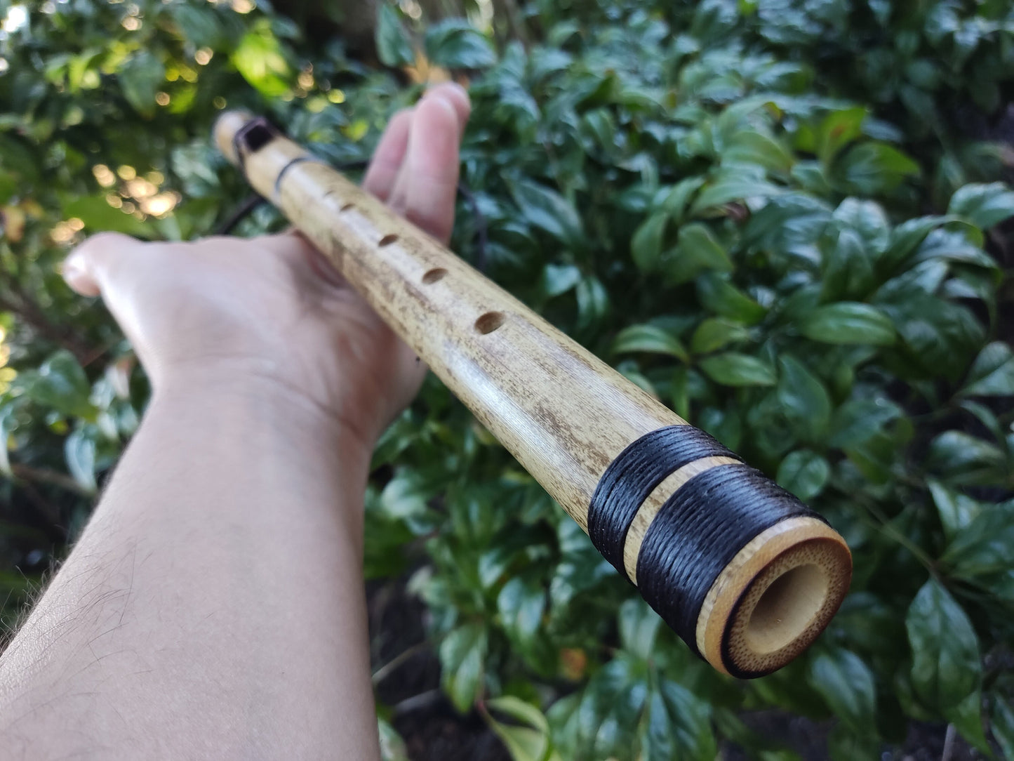 Pocket Native American and Oriental Style Bamboo flute in A | Rui Gomes