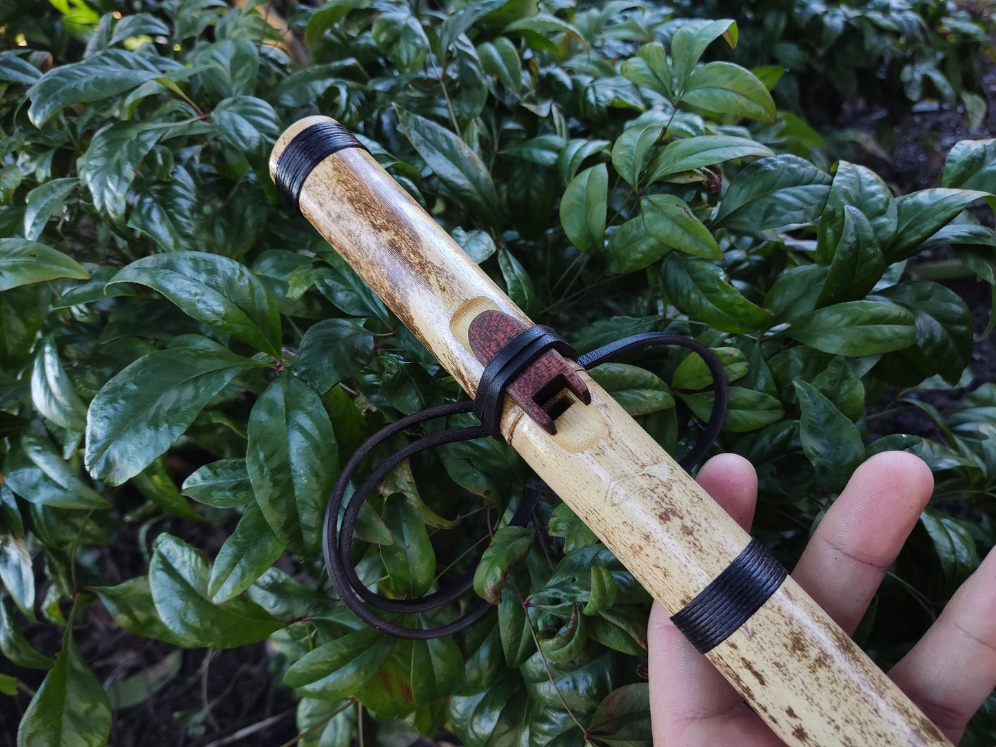 Pocket Native American and Oriental Style Bamboo flute in A | Rui Gomes