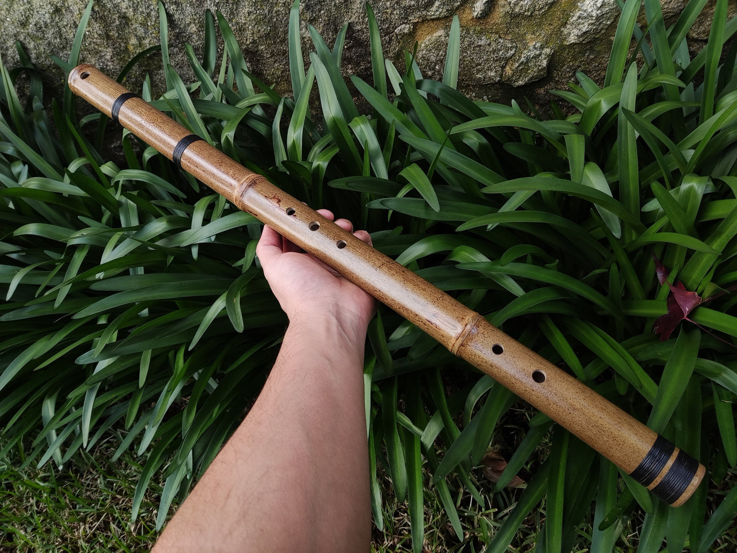 Exotic Kokin-Akebono Bass Bamboo Flute. Oriental flute. Deep meditation flute. Japanese sounding flute.