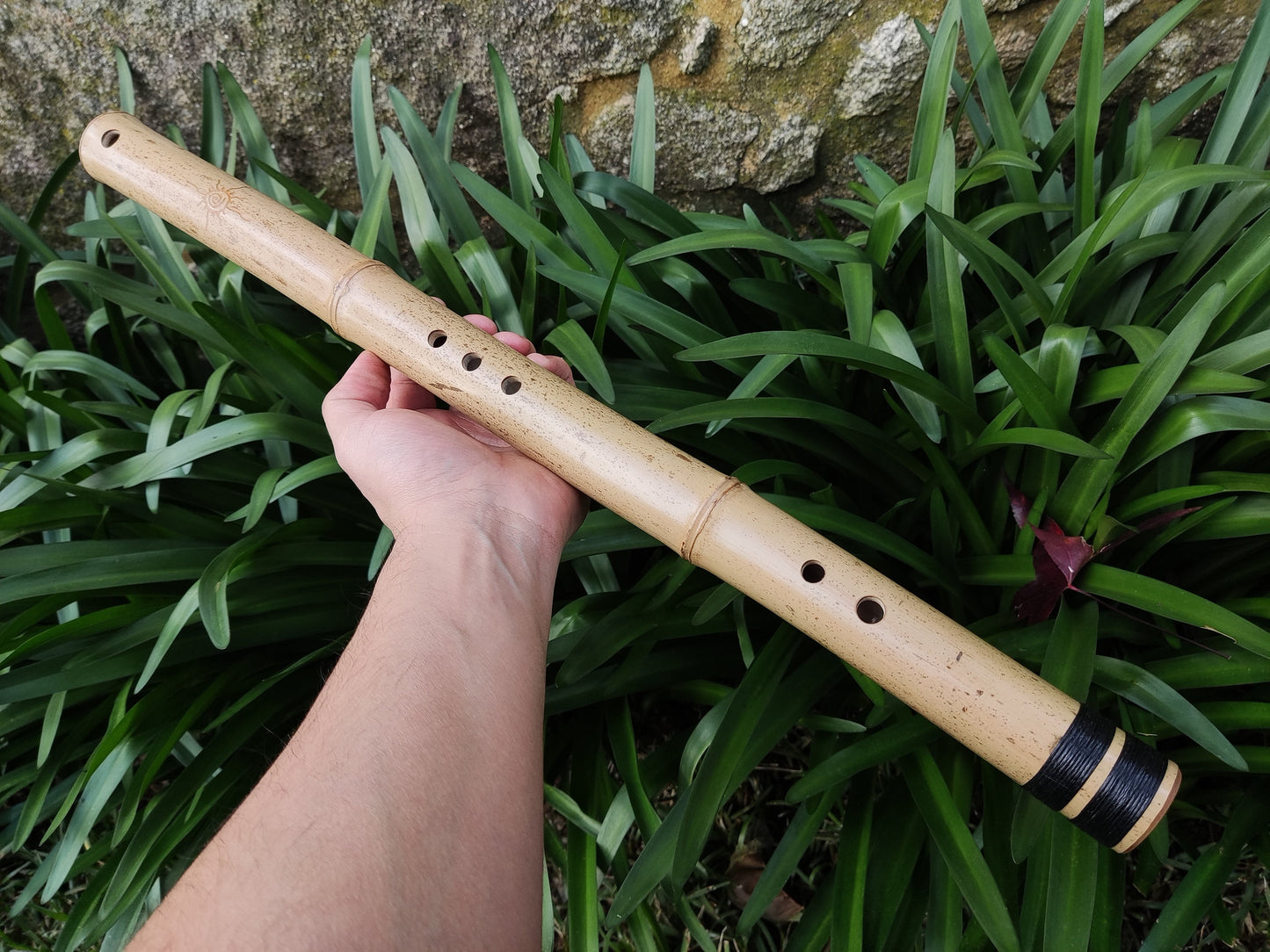 Exotic Kokin-Akebono Bass Bamboo Flute. Oriental flute. Deep meditation flute. Japanese sounding flute.
