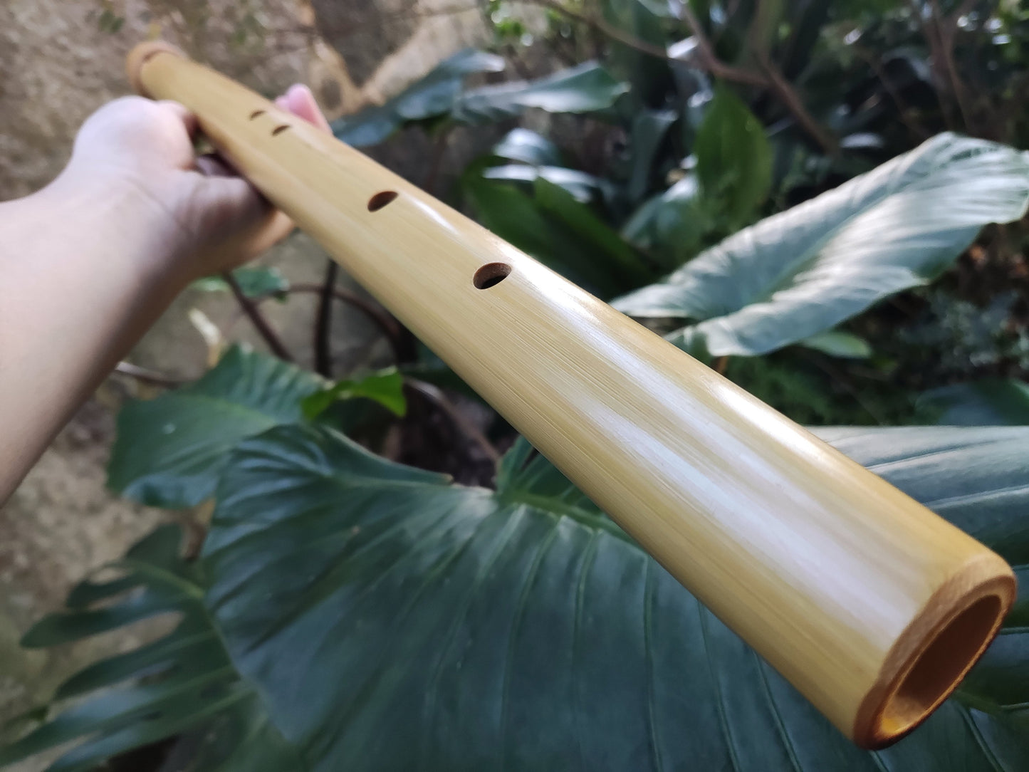 The Giant Whistle! Deep meditative Bamboo Flute in Low B | Rui Gomes