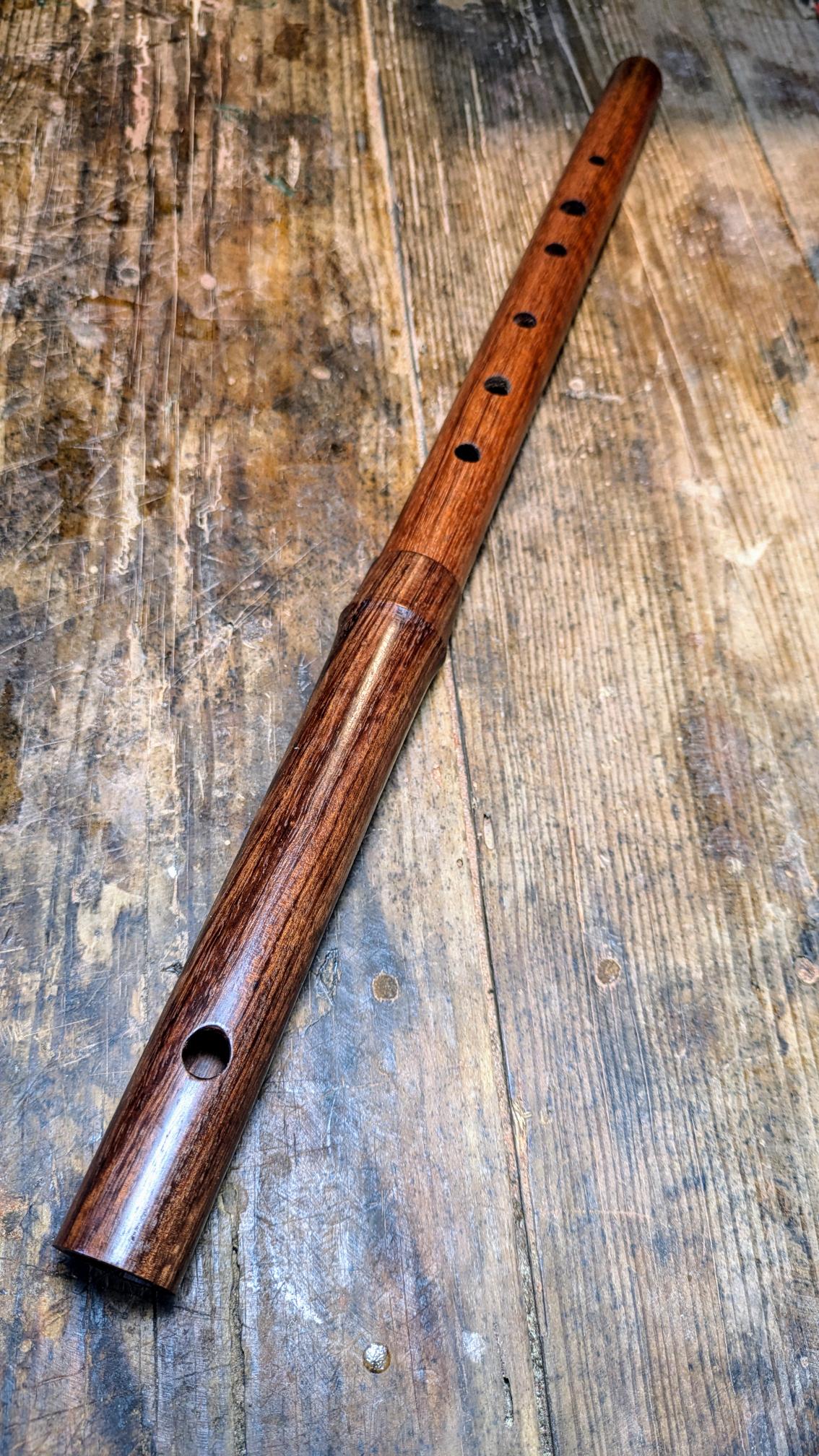 Wooden Flute in the key of F made in Macacauba by Rui Gomes