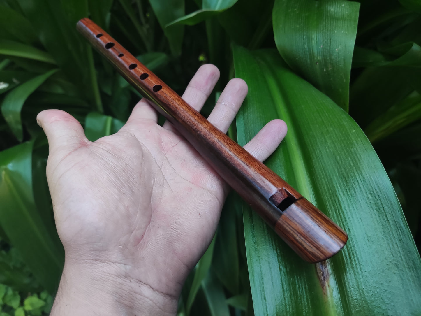 Wooden Irish Whistle in High D, handmade Penny Whistles by Rui Gomes