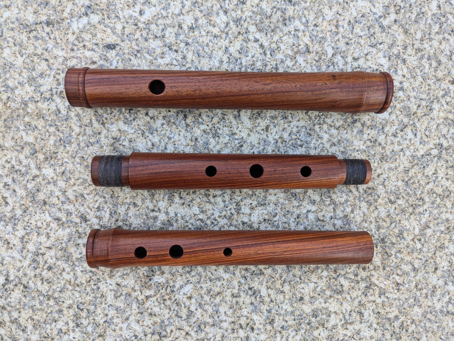 Irish Flute in D made of African Blackwood & Mopane | Rui Gomes