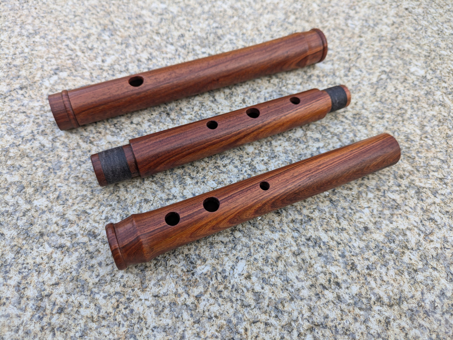 Irish Flute in D made of African Blackwood & Mopane | Rui Gomes