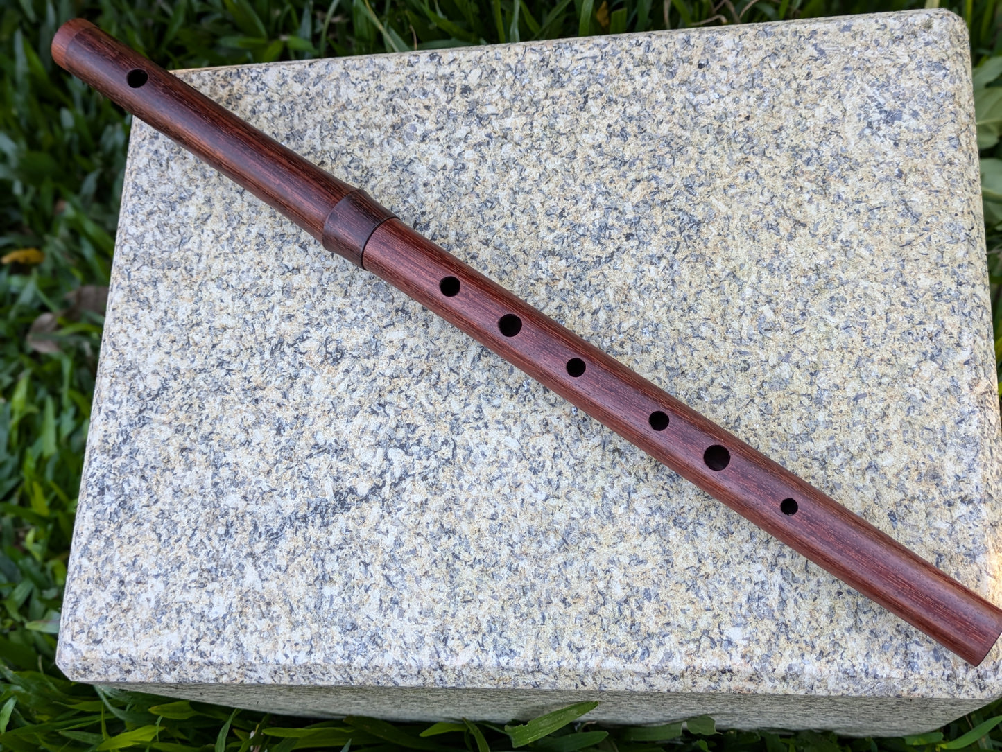 Wooden Flute in the key of F made in Macacauba by Rui Gomes