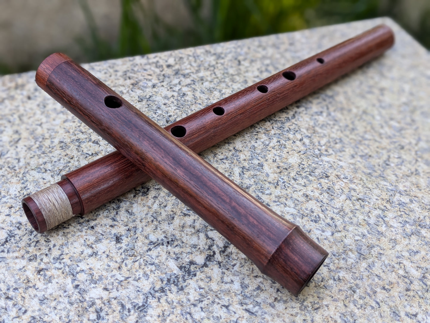 Wooden Flute in the key of F made in Macacauba by Rui Gomes