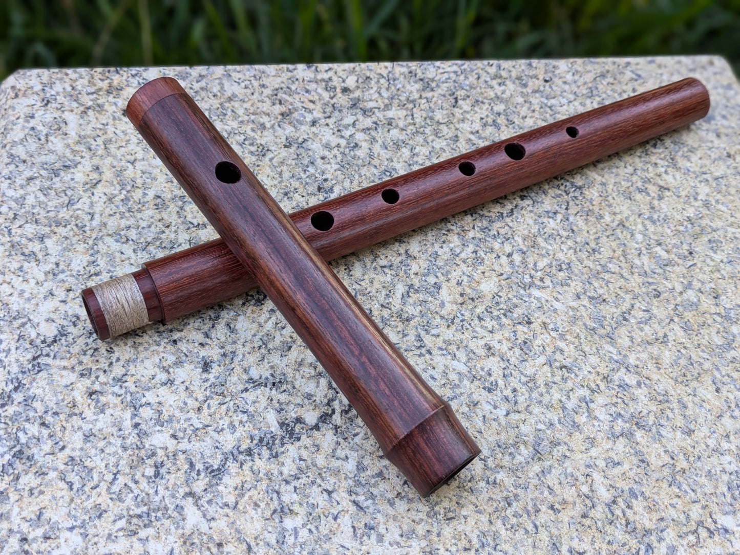 Wooden Flute in the key of F made in Macacauba by Rui Gomes