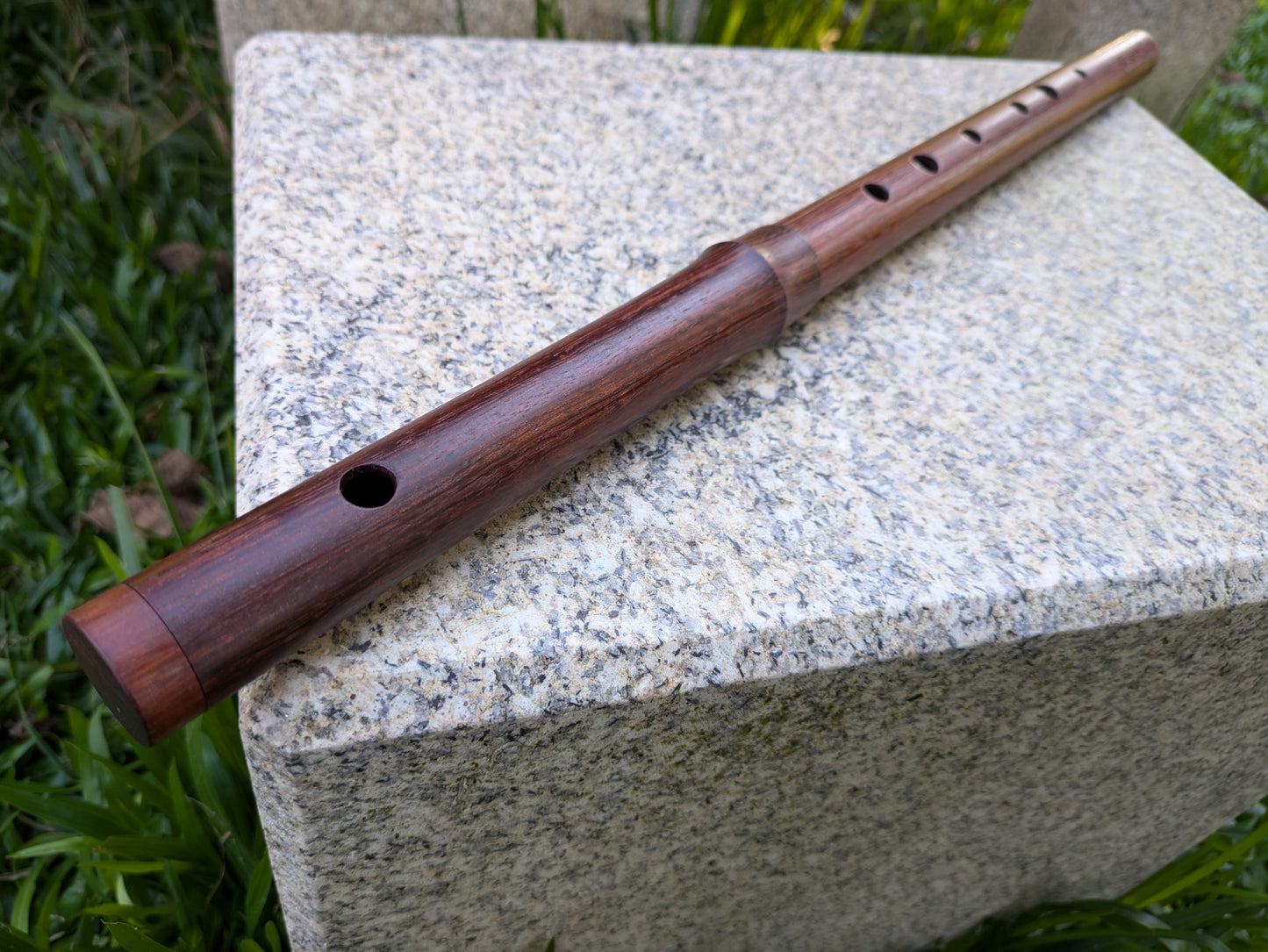 Wooden Flute in the key of F made in Macacauba by Rui Gomes