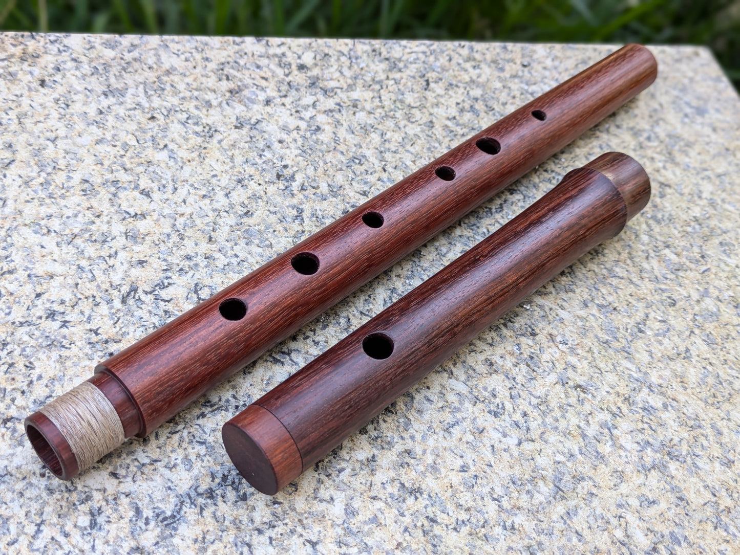 Wooden Flute in the key of F made in Macacauba by Rui Gomes