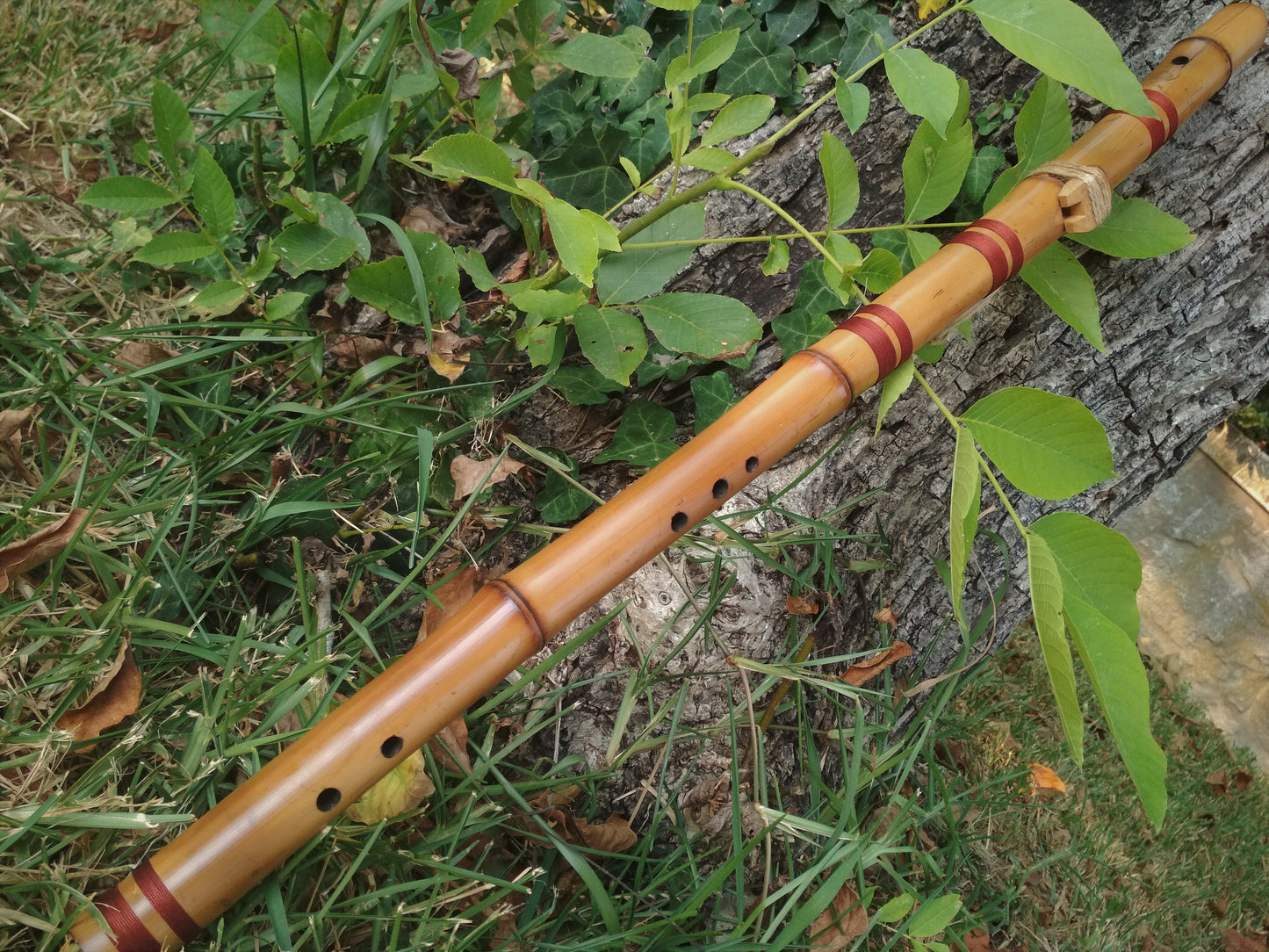 Meditative Hybrid Bass Bamboo flute. Kokin-Akebono. Native American and Oriental