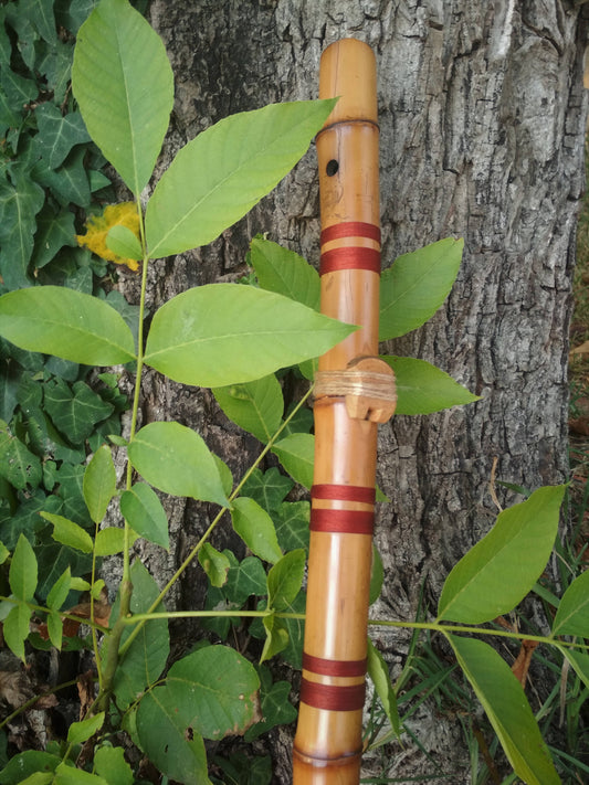 Meditative Hybrid Bass Bamboo flute. Kokin-Akebono. Native American and Oriental