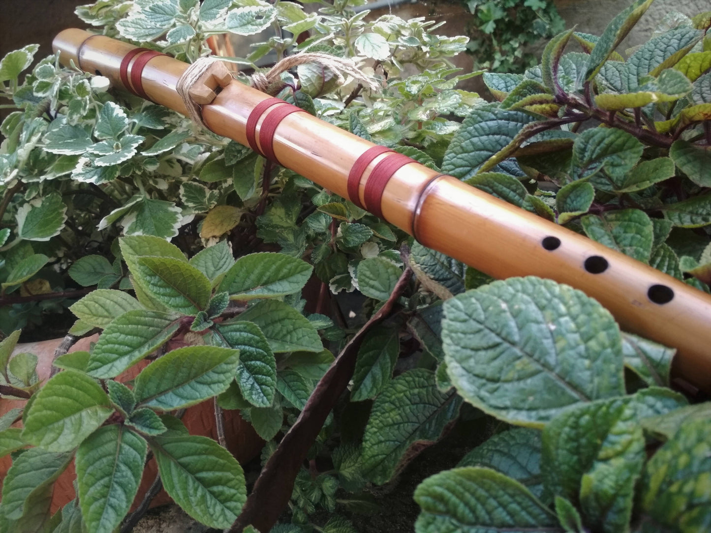Meditative Hybrid Bass Bamboo flute. Kokin-Akebono. Native American and Oriental