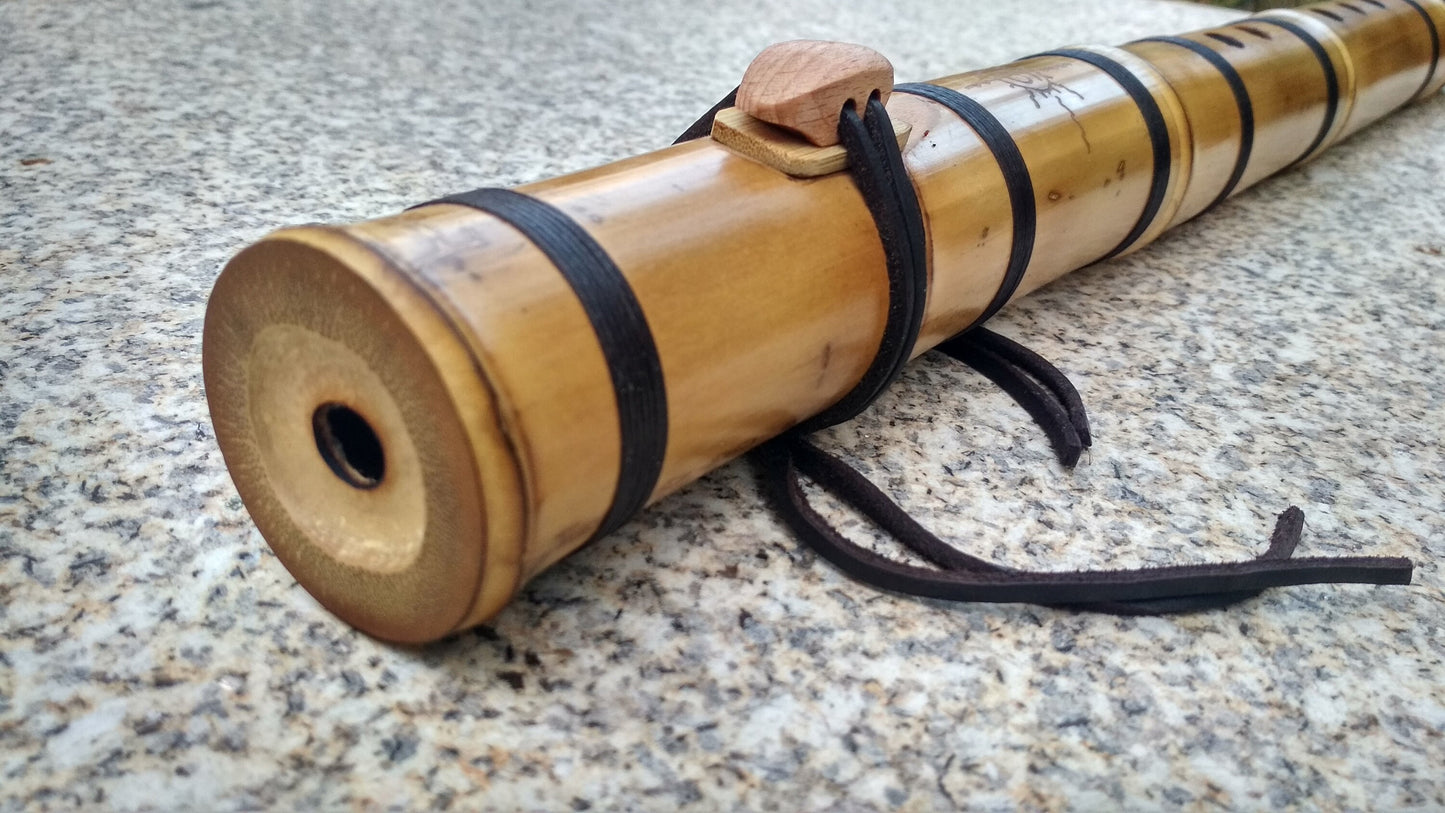 Ethnic Low C Native American Style Bamboo Flute.