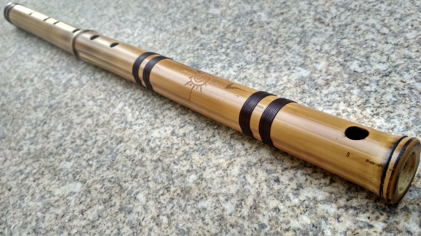 RESERVED for Uta: Bamboo Flutes in the key of Low C and Low D. Meditative Oriental Zen Buddhist Flute. Raga flute
