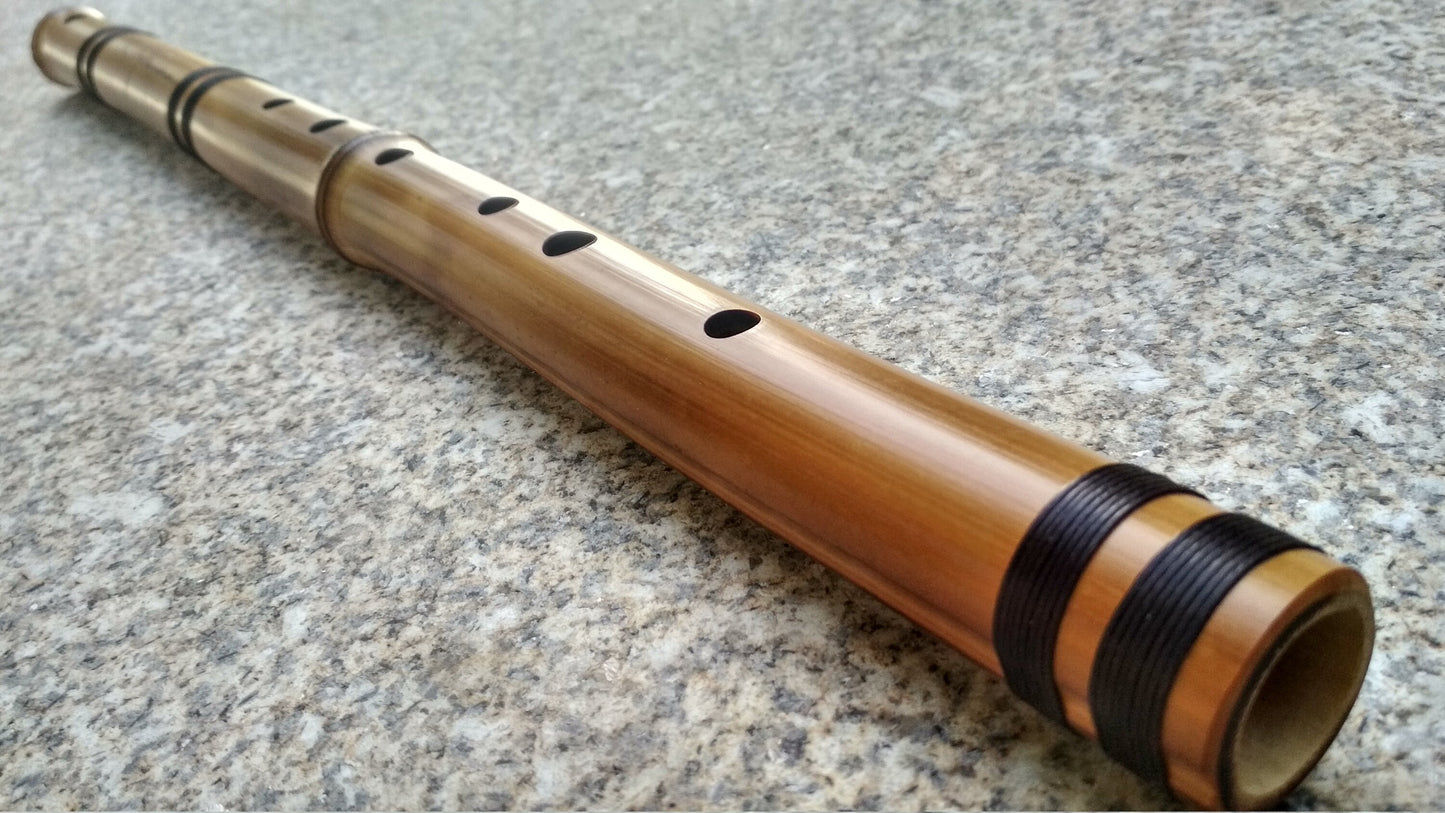 RESERVED for Uta: Bamboo Flutes in the key of Low C and Low D. Meditative Oriental Zen Buddhist Flute. Raga flute