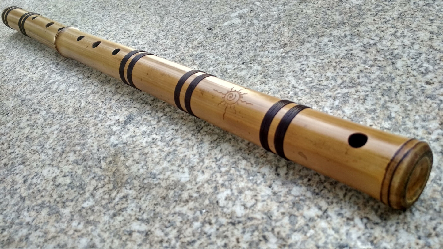 RESERVED for Uta: Bamboo Flutes in the key of Low C and Low D. Meditative Oriental Zen Buddhist Flute. Raga flute