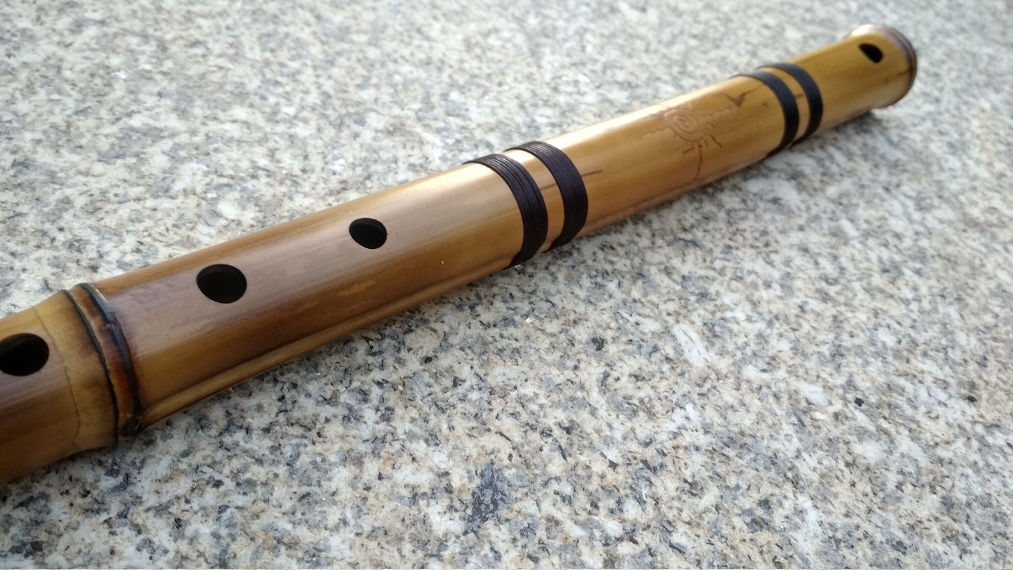 RESERVED for Uta: Bamboo Flutes in the key of Low C and Low D. Meditative Oriental Zen Buddhist Flute. Raga flute