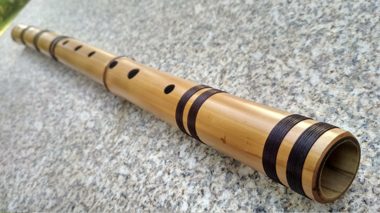 RESERVED for Uta: Bamboo Flutes in the key of Low C and Low D. Meditative Oriental Zen Buddhist Flute. Raga flute